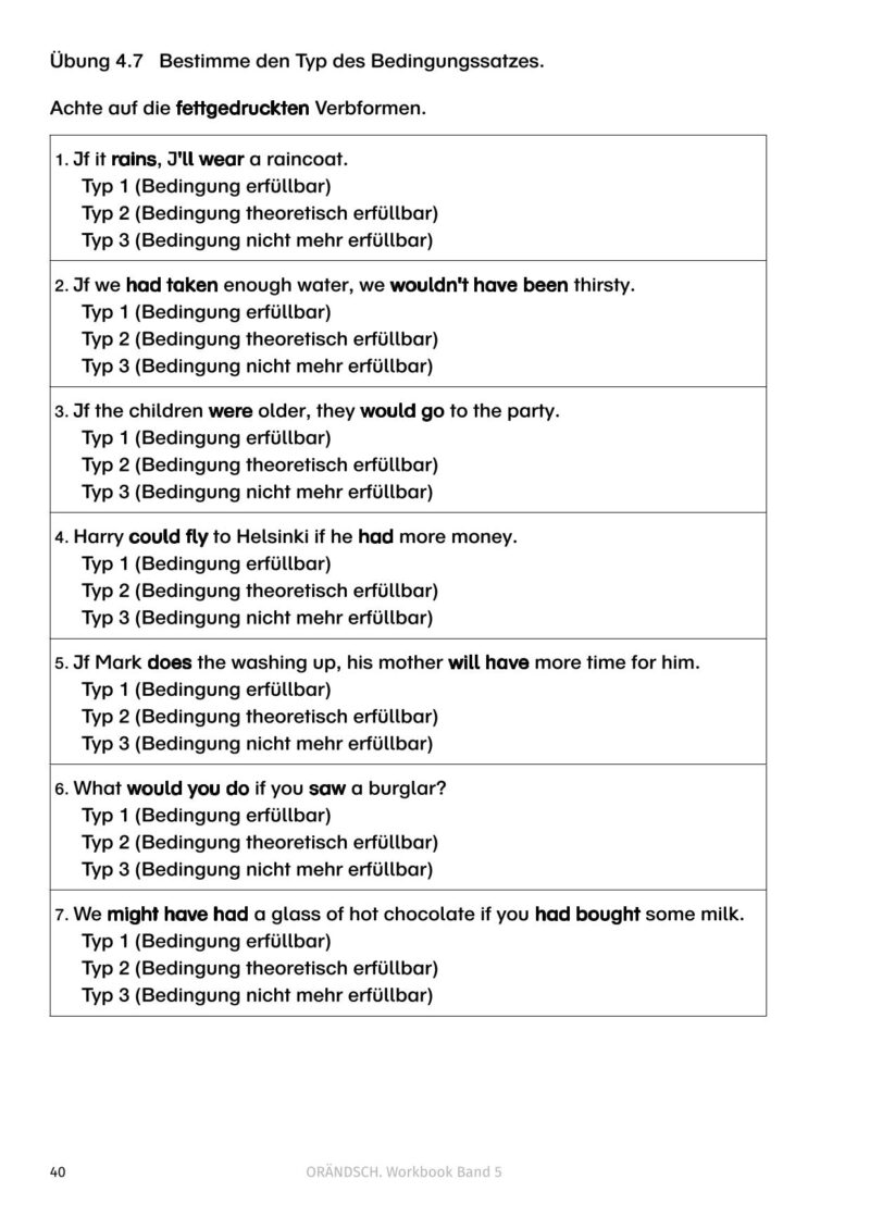 englisch if sätze typ 1 2 3