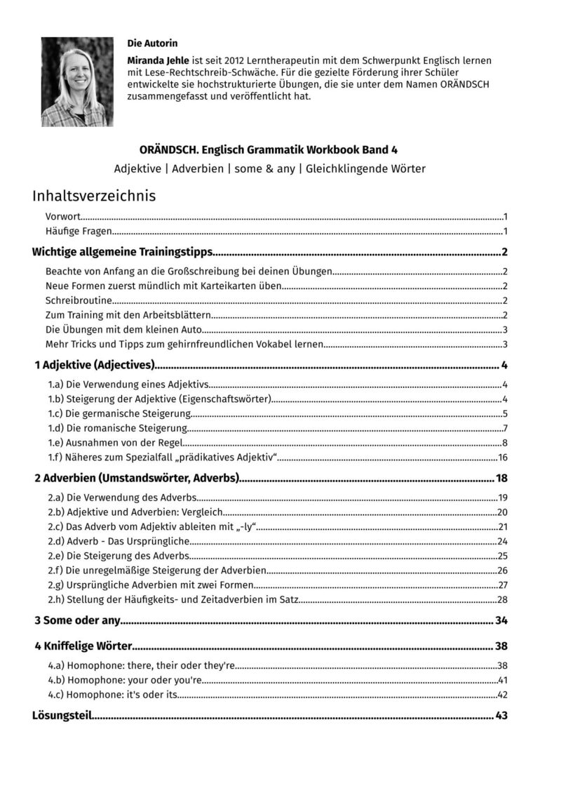 adjektive steigern englisch übungen pdf